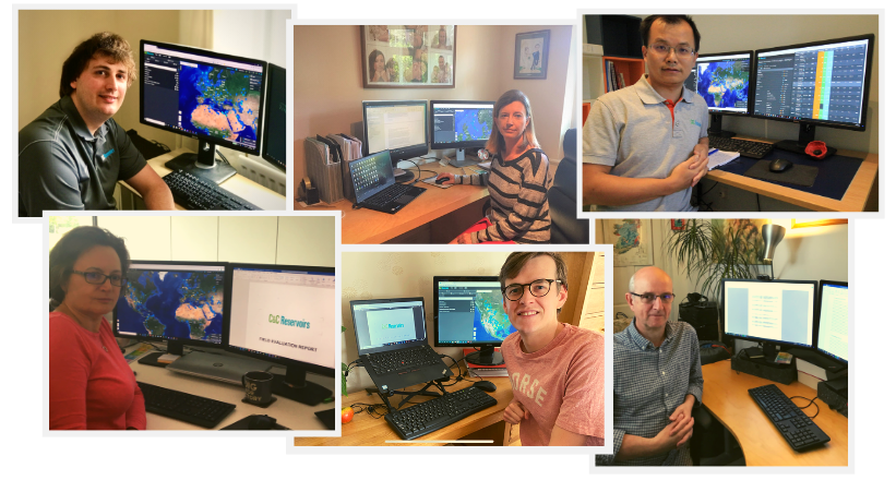 Collage of C&C Reservoirs staff responsible for creating Field Evaluation Reports. Content Team from the UK.