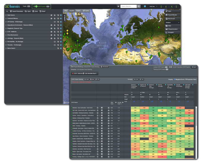 DAKS FOR CCUS - DAKS interface and DAKS Portfolio Tool interface